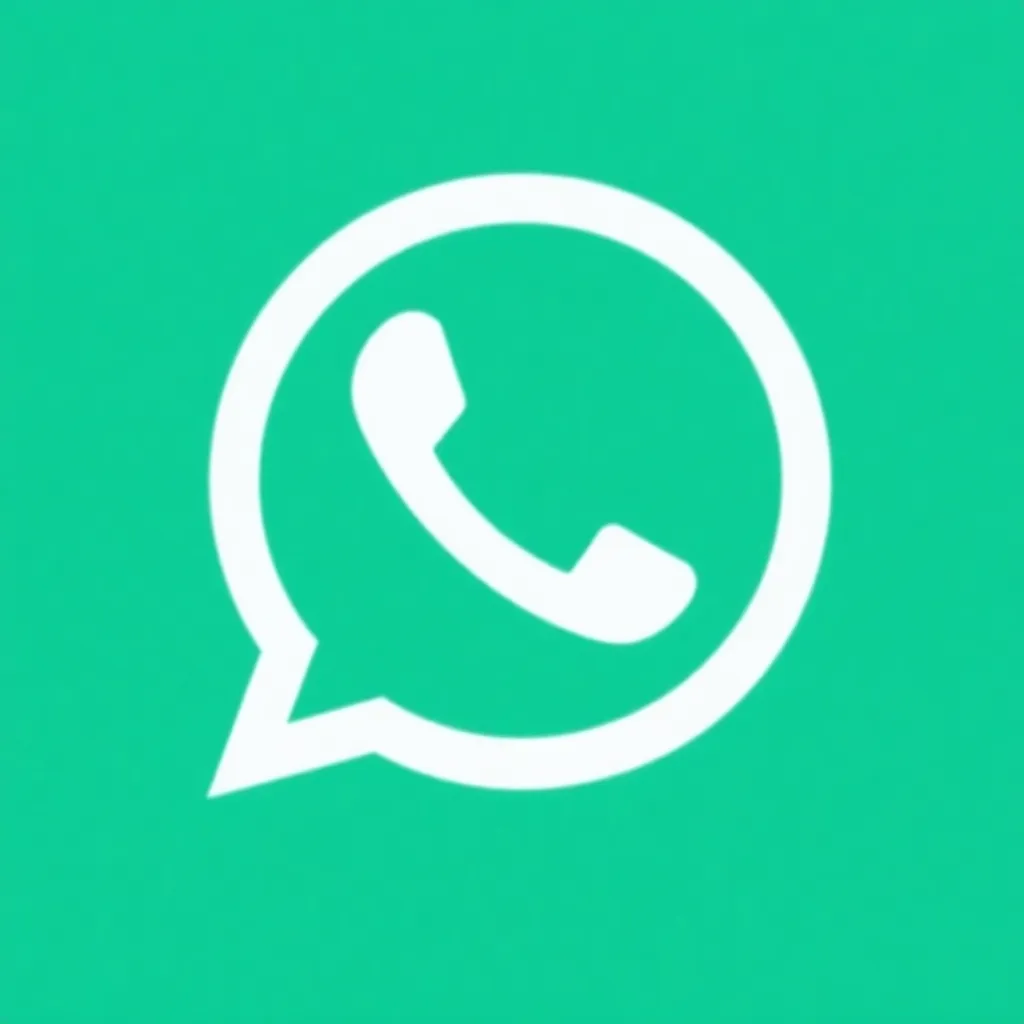 WhatsApp logo icon in white on green circular background
